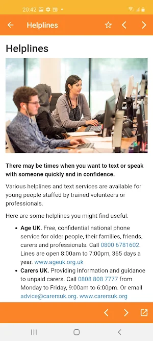 Young Carers Support App Screenshot 2