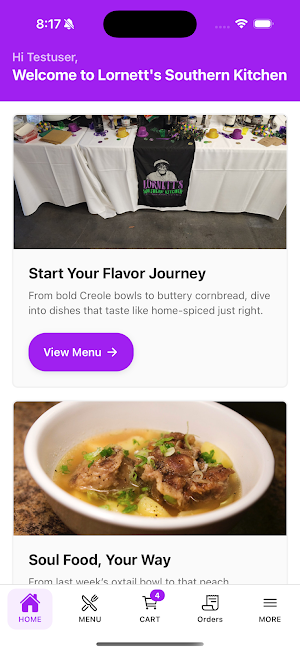 Lornetts Southern Kitchen Screenshot 1