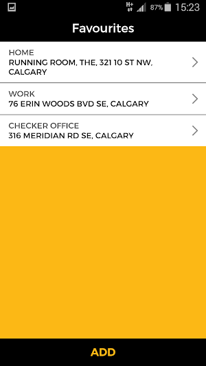 Checker Cabs Calgary Screenshot 2