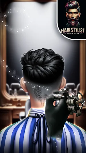 Barber Shop Hair Cut Simulator Screenshot 2