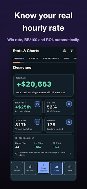 Bankroll Buddy: Poker Tracker Screenshot 3
