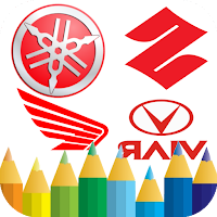 Motorcycle Logo Coloring