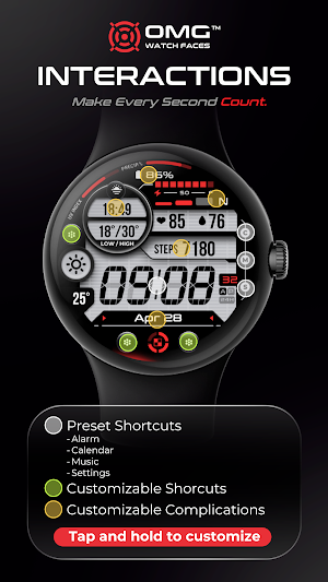 OMG 26 Digital Retro Watch Screenshot 3