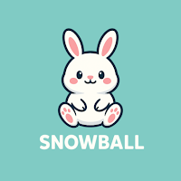 Snowball Bunny Stickers