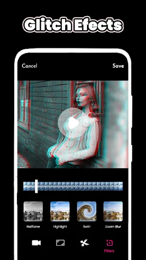 Glitch Video maker: VHS & Vaporwave Video Effects  Screenshot 1