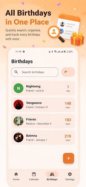 Birthday Countdown Widget Screenshot 3