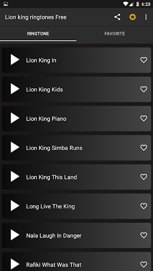 Ringtones Lion King Screenshot 1