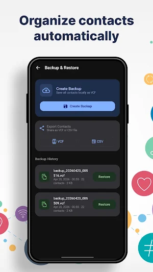 Contact Backup & Manager Screenshot 1