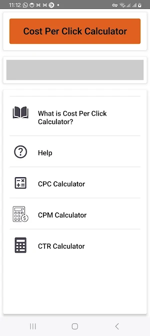 Cost Per Click Calculator Screenshot 0