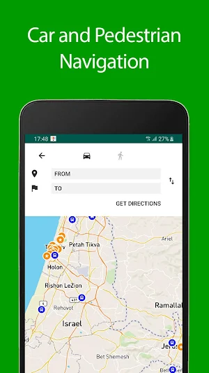 Tel Aviv Offline Map and Travel Guide Screenshot 1