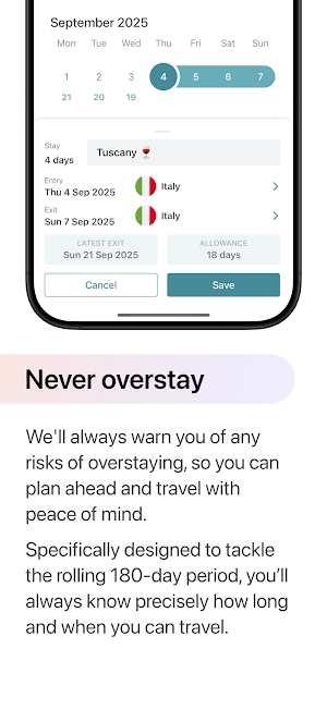 Schengen Simple Screenshot 3