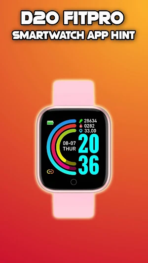 D20 Fitpro Smartwatch App Hint Screenshot 1