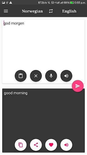 Norwegian-English Translator Screenshot 3