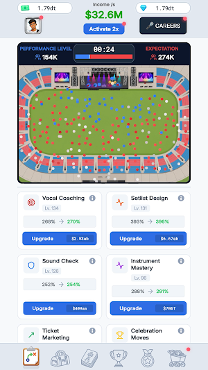 Super Star - Manager Idle Game Screenshot 1