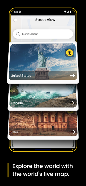 Route Finder & 3D Street View Screenshot 1