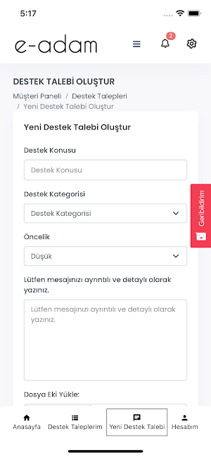 E-adam Destek Screenshot 3
