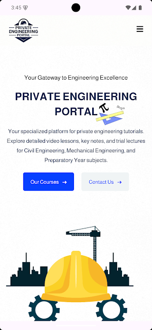 Private Engineering Portal Screenshot 1