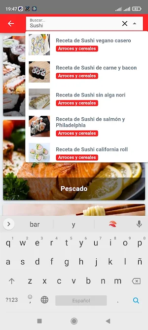 Recetas de Cocina Japonesa Screenshot 3