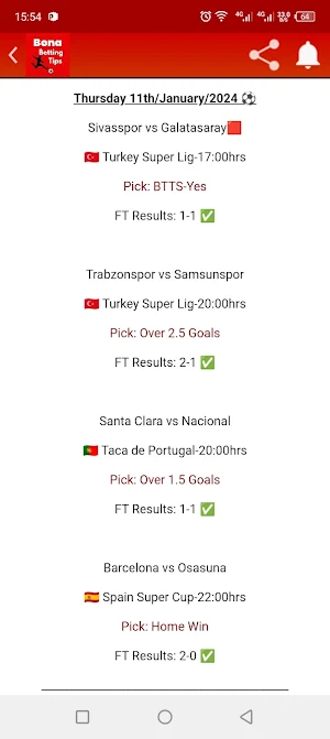 Bona Betting Tips Screenshot 3