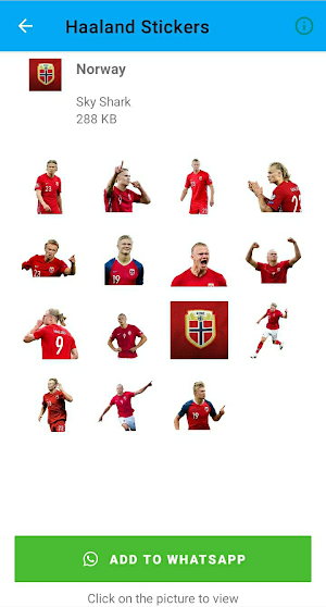 Haaland Stickers Screenshot 2
