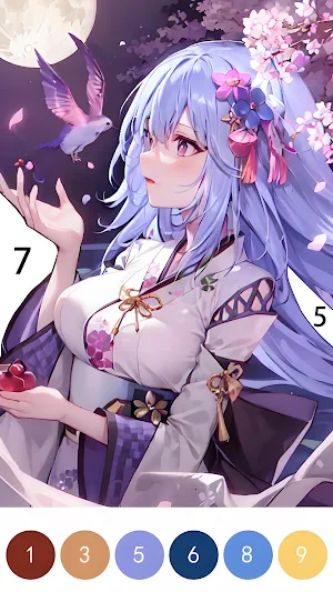 Anime Painter: Color by Number Screenshot 2