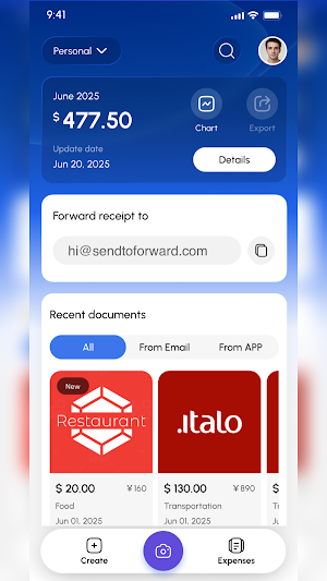 Forward Receipts AI Screenshot 0