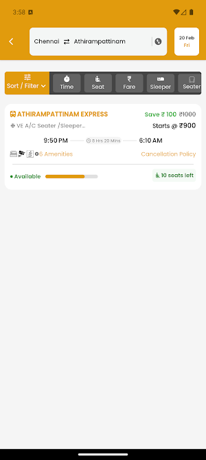 Vinoth Travels Screenshot 2