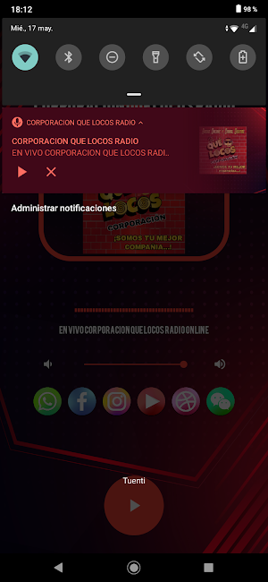 CORPORACION QUE LOCOS RADIO Screenshot 3