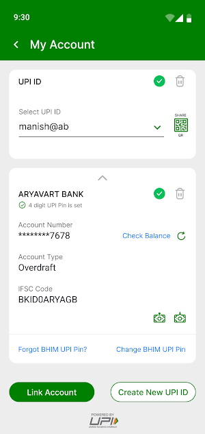 BHIM Aryavart App Screenshot 2