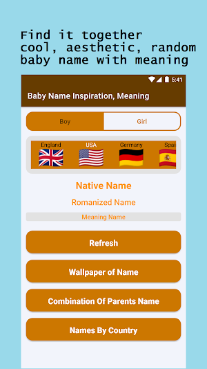 Baby Name Inspiration, Meaning Screenshot 0