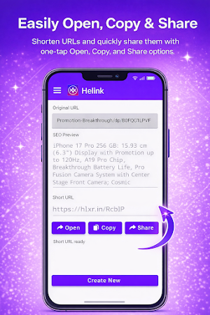 Helink: URL Shortner Screenshot 1