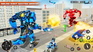 CS Police Transform Robot Game Screenshot 0