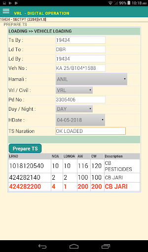VRL DIGITAL OPERATION Screenshot 3