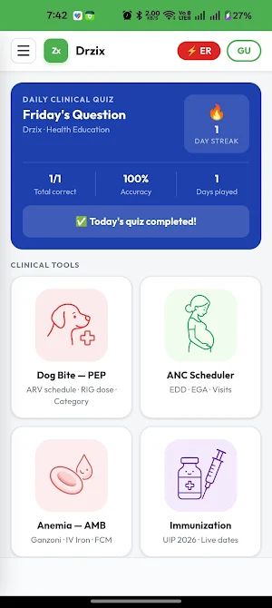 Drzix - Clinical Health Tools Screenshot 0