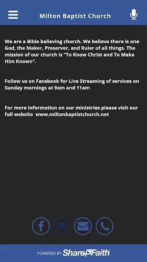 Milton Baptist Church Screenshot 3