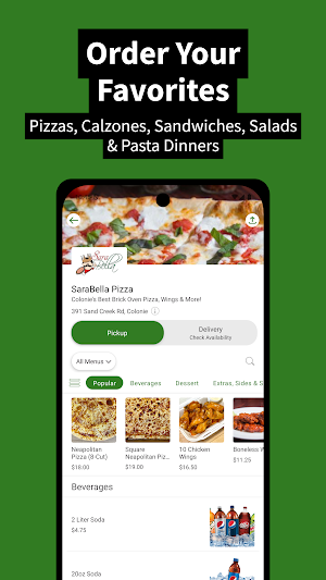 SaraBella Pizza Screenshot 1