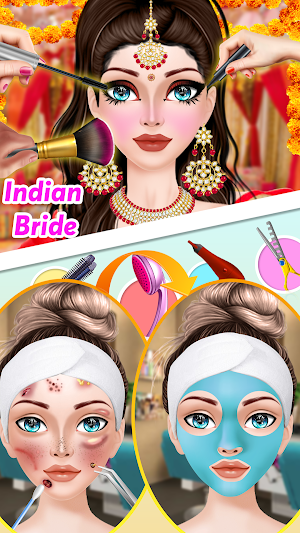 Indian Bridal Dress up Makeup Screenshot 2