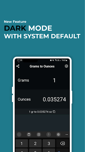 Grams to Ounces oz Converter Screenshot 3