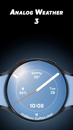 Analog Weather 3 - Watch face Screenshot 0