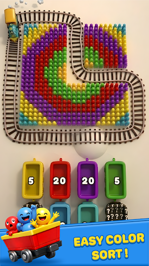 Train Pixel Color Match Puzzle Screenshot 2