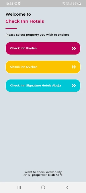 Check Inn Hotels Screenshot 0