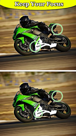 Spot Difference Kawasaki Ninja Screenshot 2