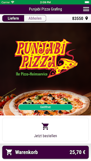 Punjabi Pizza Lieferservice Screenshot 1