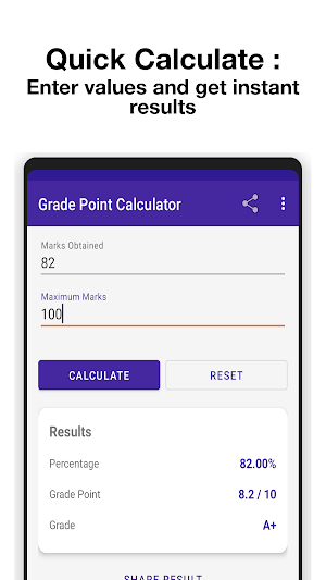 Grade Point Calc Screenshot 1