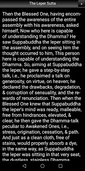The Leper Sutta - Buddhism Screenshot 2