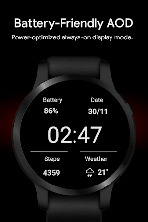 Battery Saver Minimal Watch Screenshot 0