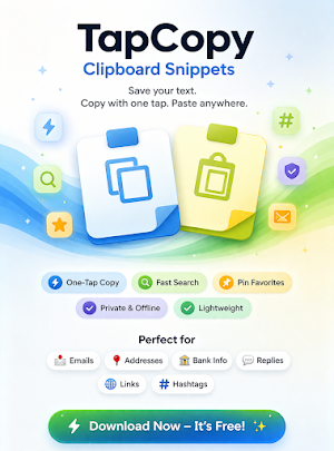 TapCopy TapPaste Screenshot 0
