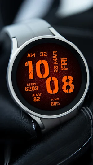 Digital Rapter Watch face Screenshot 1