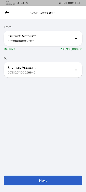 NDB mBanking Screenshot 1