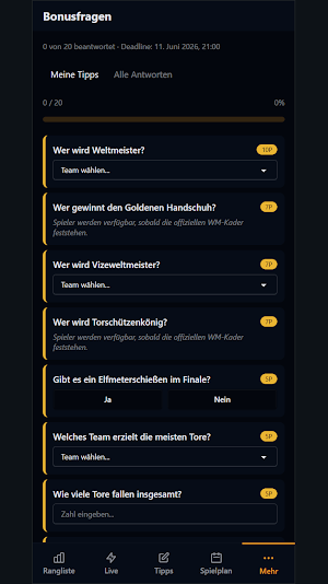 Tippster — WC Predictor 2026 Screenshot 1